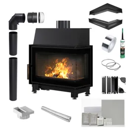 kominek-kratki-narozny-simple-prawy-6-kw-150-eko-czarny-zestaw-do-montazu