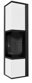 piec-stalowy-koza-tora-l-8-kw-fi-150-bialy-panel-szklany-czarne-wylozenie