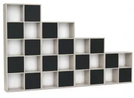 regaly-modulowe-trefl-1-zestaw-kaszmir-czarne-fronty-push-18mm