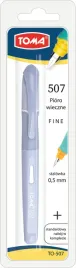 pioro-wieczne-rubber-grip-to-507-toma-pastelowy-szaro-niebieski-linia-05mm