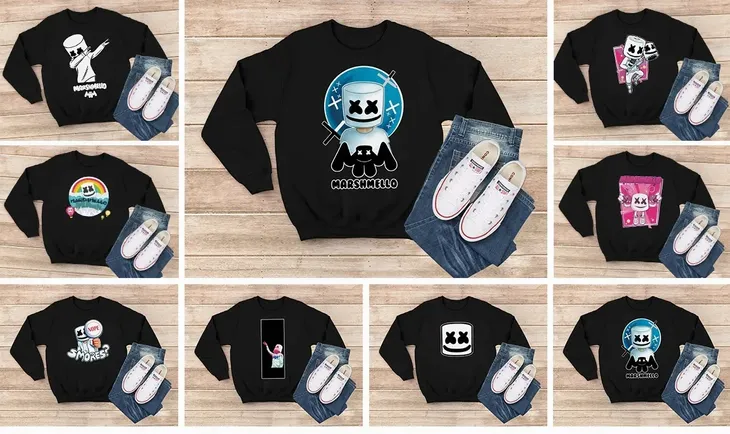 super-jakosc-bluza-marshmello-152-wzory-stan-nowy