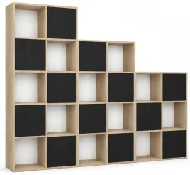 regaly-modulowe-trefl-2-zestaw-cremona-czarne-fronty-push-18mm