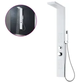 panel-prysznicowy-aluminiowy-matowy-bialy