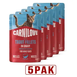 carnilove-cat-trout-pstrag-w-sosie-karma-mokra-dla-kota-zestaw-5pak-5x85g