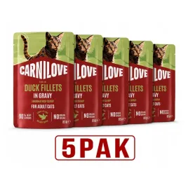 carnilove-cat-duck-kaczka-w-sosie-karma-mokra-dla-kota-zestaw-5pak-5x85g