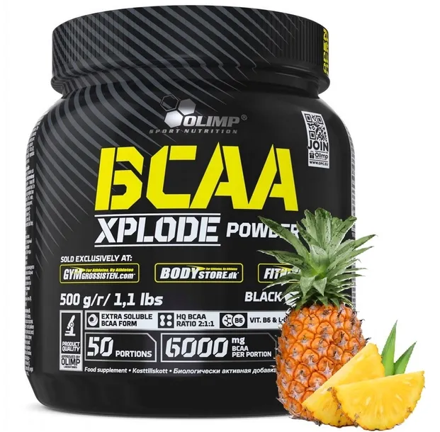 Olimp BCAA Xplode Ananas Regeneracja Mięśni z L-Glutaminą Aminokwasy 500g
