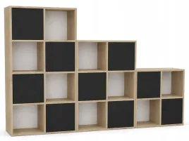 regaly-modulowe-trefl-3-zestaw-cremona-czarne-fronty-push-18mm