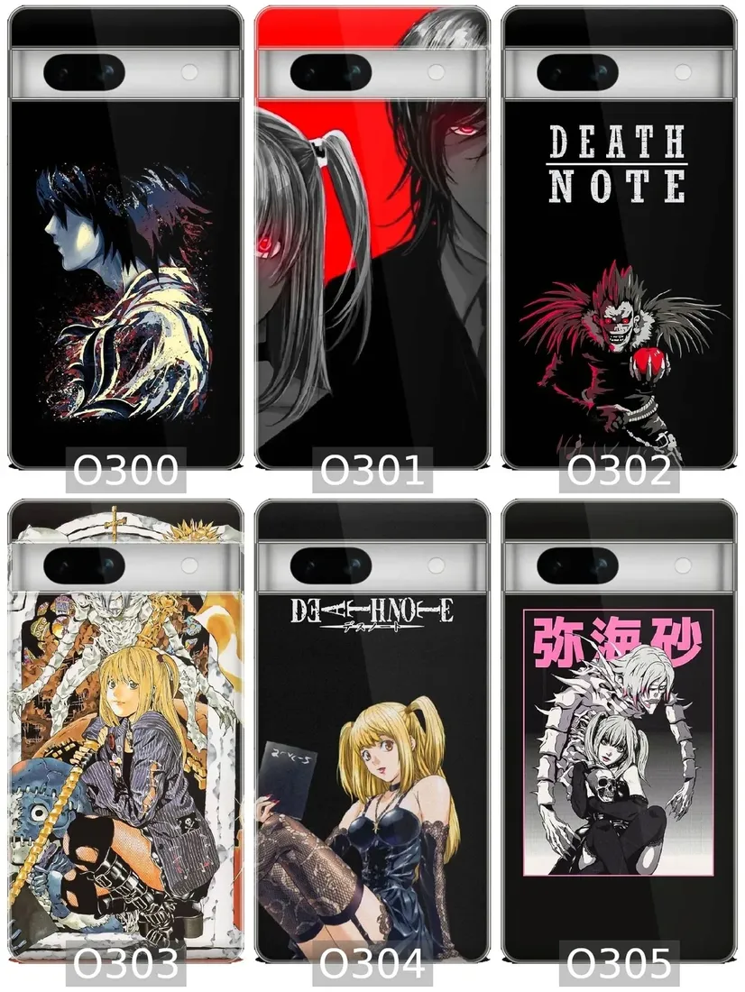 etui-na-google-pixel-7a-wzory-death-note