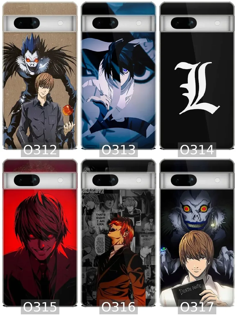 etui-na-google-pixel-7a-wzory-death-note