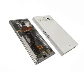 oryginalny-wyswietlacz-lcd-ramka-samsung-note-10-n975-srebrny-demontaz