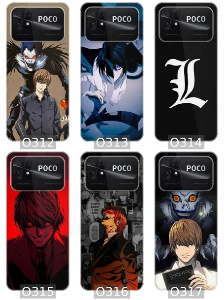 etui-na-xiaomi-poco-c40-wzory-death-note-material-tworzywo-sztuczne