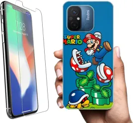 etui-na-xiaomi-redmi-12c-wzory-super-mario-szklo