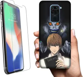 etui-na-xiaomi-redmi-note-9-wzory-death-note-szklo