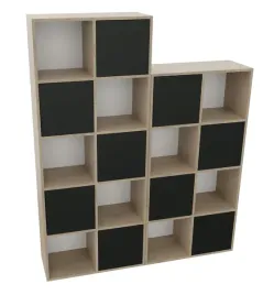 regaly-modulowe-trefl-4-zestaw-cremona-czarne-fronty-push-18mm