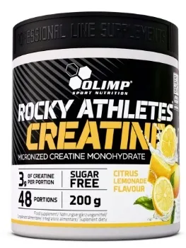 OLIMP Kreatyna ROCKY AHLETES CREATINE 200g KREATYNA MONOHYDRAT cytryna