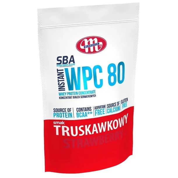 MLEKOVITA koncentrat białka ODŻYWKA- WPC proszek 700 g smak truskawkowy