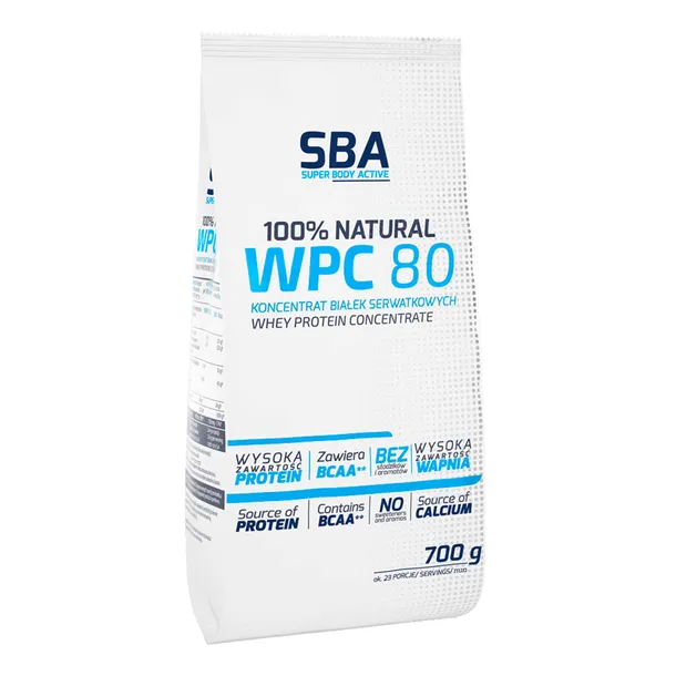MLEKOVITA NATURAL CZYSTE WHEY PROTEIN WPC 80 100% BIAŁKO SERWATKOWE INSTAND