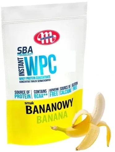 MLEKOVITA Odżywka koncentrat białka - WPC proszek 700 g smak bananowy
