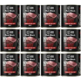 karma-mokra-dla-psa-john-dog-pure-black-adult-wolowina-zestaw-12x800g