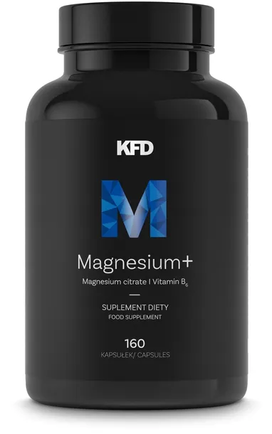 KFD MAGNEZ ORGANICZNY + Witamina B6 - 160 kapsułek cytrynian magnezu - B6