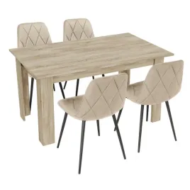 stol-kuchenny-120x80-dab-sonoma-4-krzesla-piado-bezowe