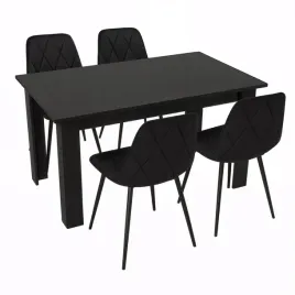 stol-kuchenny-120x80-czarny-4-krzesla-piado-czarne