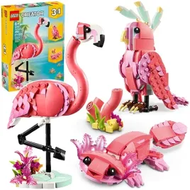 lego-creator-3w1-dzikie-zwierzeta-rozowy-flaming-kakadu-aksolotl-31170