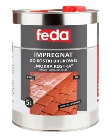 FEDA IMPREGNAT do kostki brukowej MOKRA KOSTKA rozpuszczalnikowy Mocny 5 L