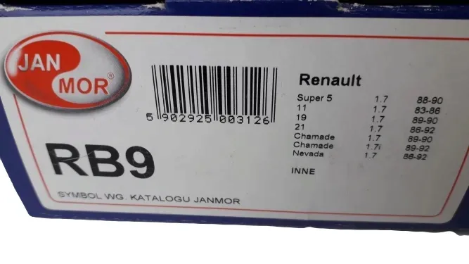przewody-zaplonowe-janmor-rb9-stan-nowy