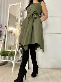 sukienka-asymetryczna-khaki-m