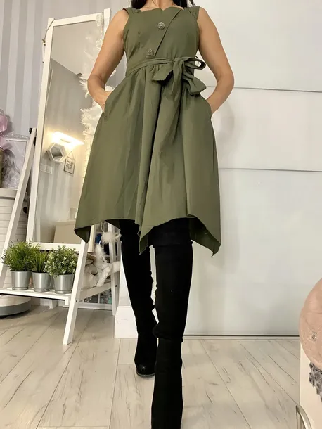 sukienka-asymetryczna-khaki-m-rozmiar-m