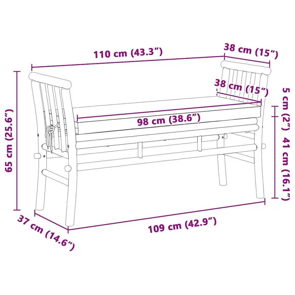 bamboo-bench-z-poduszka-110-cm
