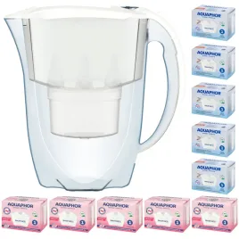 dzbanek-filtrujacy-aquaphor-amethyst-28-l-10-wkladow-bialy