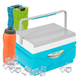 lodowka-turystyczna-11l-pinnacle-tpx-8001-turkusowa-plus-2-wklady-i-bidon