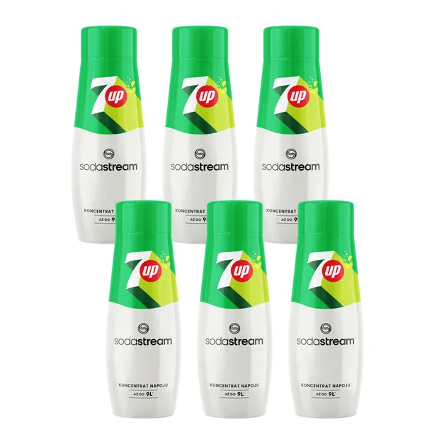 6x Syrop 7UP 440 ML SODASTREAM do Wody Gazowanej z Saturatora Koncentrat