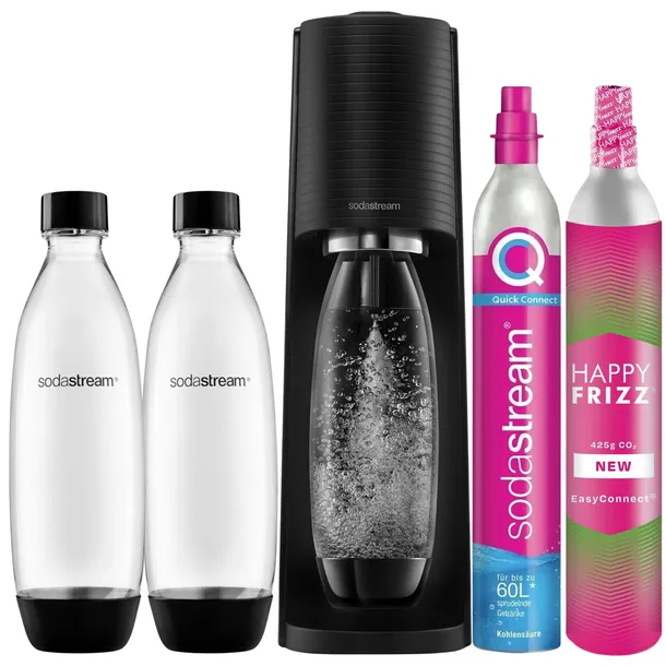 Saturator SodaStream TERRA do gazowania wody 2 butelki 2x Butla z gazem CO2