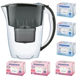 dzbanek-do-filtrowania-wody-aquaphor-amethyst-28l-6-wkladow-3-3mg-czarny