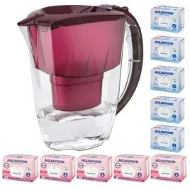 dzbanek-filtrujacy-aquaphor-amethyst-28l-10-wkladow-5-5mg-wisniowy