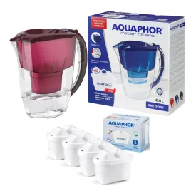 dzbanek-filtrujacy-aquaphor-amethyst-28l-kolor-wisniowy-4-wklady-maxfor