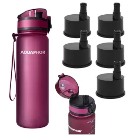 butelka-z-filtrem-na-wode-aquaphor-city-05l-bordowa-bidon-zestaw-5-filtrow