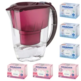 dzbanek-filtrujacy-aquaphor-amethyst-28l-6-wkladow-3-3mg-wisniowy