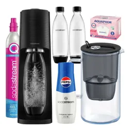 zestaw-saturator-sodastream-terra-pepsi-dzbanek-filtrujacy-aquaphor-glass