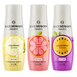 3-syropy-koncentraty-sodastream-saturator-kwiat-bzu-grejfrut-marakuja
