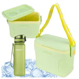 lodowka-turystyczna-mala-na-ramie-8l-zielona-pinnacle-butelka-aquaphor