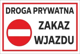naklejka-droga-prywatna-zakaz-wjazdu-30x20-cm