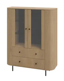 witryna-ovello-123-cm-dab-cremona-2f-2s-szklana-na-nozkach