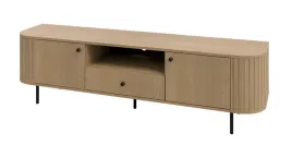 szafka-rtv-ovello-181-cm-dab-cremona-2d-1s-ryflowana