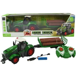 traktor-zdalnie-sterowany-ciagnik-na-pilota-przyczepa-z-drewnem