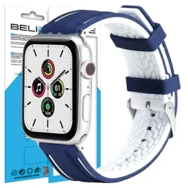 beline-pasek-do-apple-watch-38-40-41mm-granatowo-bialy-komfort-uzytkowania