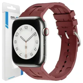 beline-pasek-do-apple-watch-silicone-ultra-38-40-41mm-bordowy-case